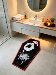 1 pieza Alfombra decorativa de piso con patrón de fantasma de terror de Halloween, alfombra de piso de cocina, alfombra de piso de pasillo, adecuada para cocina, baño, pasillo, entrada, comedor y otra decoración del hogar, alfombra de cocina, alfombra de cocina, alfombra de piso de cocina, felpudo, alfombra pequeña, alfombra, alfombra de tira larga, alfombra de piso, decoración del hogar, alfombra de área, alfombra exterior, decoración del hogar, alfombra de área, alfombra de dormitorio, alfombra lavable, alfombra de lado de la cama - Multicolor - Ver 6