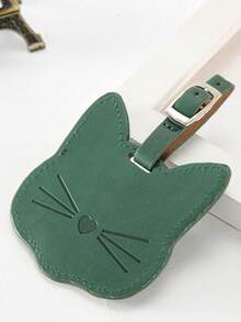 Cute Cat Shaped Luggage Tag, Adjustable Buckle Luggage Identification Tag, Unisex Travel Bag Hanging Tag, Essential For Airport/Train/Vacation Travel - Multicolor - View 13