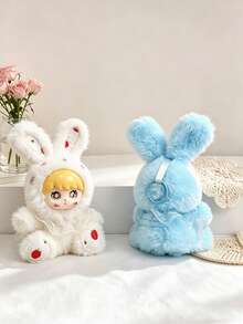 Cute Small Plush Rabbit Doll, Mini Plush Rabbit Doll Pendant, Birthday Gift Christmas Decoration Halloween (Internal Material Is Hard Non-Plush Filling) - Multicolor - View 4