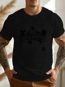 Men T-Shirts - 黑色 - 查看 11