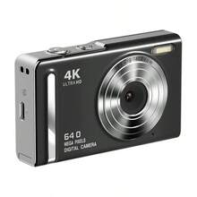 4K Ultra HD 數位相機，64MP 照片，16倍數位變焦，防震便攜式 Vlog 相機，支援 OTG 連接，1200mAh 電池，長效續航，多色可選，適合學生與內容創作者的便攜旅行相機 - 查看 15