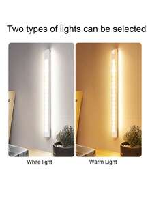 智慧 LED 感應燈，磁吸式可調光櫥櫃燈，適用於走廊、廚房櫥櫃、樓梯、走道、衣櫥、居家櫥櫃 - 白色 - 查看 10