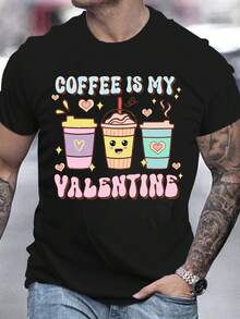 Men T-Shirts - 黑色 - 查看 1