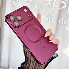Magnetic Shockproof TPU Phone Case, Compatible With IPhone 18 Pro Max 17 16 15 14 13, Supports Wireless Charging - Cherry Red - View 9