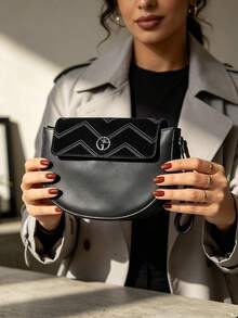 Black Luxury Custom Evening Bag New Shoulder Handbag Original Design Mobile Phone Multifunctional Bag For Daily Travel Work School Perfect Holiday Birthday Anniversary Gift ARMANI-GIFT-9 - Black Bag-1 - View 5