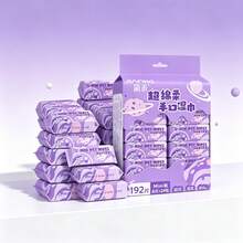 Student Portable Pure Water Cleaning Wet Wipes, Small Pack Pull-Out Cleaning Wet Tissues. - Multicolor - View 5