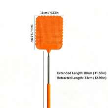1PC Extendable Stainless Steel Rod Indoor Fly Swatter, Fruit Fly Catcher, Mosquito Catcher, Indoor Insect Killer, Summer Essential (Random Color), Gardening Supplies, Summer, Kitchen Accessories, Gardening, Kitchen, Must Have - Multicolor - View 9