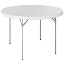 Camping Table, Foldable, PE, 120 X 120 X 74 Cm, For Camping, Picnics And Outdoor Use, White - White - View 10