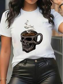 Women T-Shirts - 白色 - 查看 1
