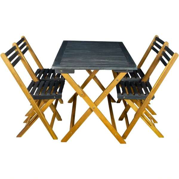 Comedor de Jardín Bistró de Madera de Acacia para 4 Personas Cody