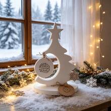 SILIKE LUFEI 4pcs Resin Silicone Mold Christmas Tree Base & Christmas Tree Hanging Ornament Set, Suitable For Making Epoxy Resin, Plaster, Candle, Aromatherapy Products, Home Decor Display Silicone Mold - Silicone Mold - View 5