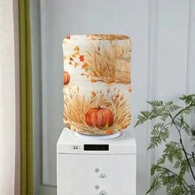 Water Dispenser Barrel Cover For 5 Gallon Water Bottlem, Autumn Pumpkin Mushroom Printed Durable Fabric Water Cooler Covers, Elastic Fabric Bucket Decor Protector Cover - Multicolor - View 16