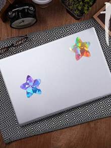 500 Labels/Roll Shiny Holographic Laser Multi-Color Star Self-Adhesive Stickers 1 Inch 8 Colors DIY Decorative Craft Behavior Chart Student Planner School And Classroom Teacher Supplies PVC Waterproof Self-Adhesive - Laser Star 2 - View 8