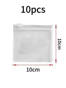 30/10pcs Self-Sealing EVA Storage Bags, Moisture-Proof And Dust-Proof, Excellent Jewelry Storage Bags, Anti-Oxidation And Reusable, Suitable For Storing Earrings, Rings, Necklaces, Bracelets, Bangles, Multiple Sizes Available, Ideal Gift For Women - White - View 9