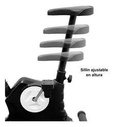 Bicicleta de Spinning Fija Magnética para Uso Doméstico con Controlador de Resistencia Ajustable y Asiento Cómodo para Ejercicio  y Eficiente - Actualización de La Versión Negra de La Bicicleta - Ver 8