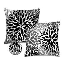 Juego de 2 fundas de almohada cuadradas florales modernas e impermeables para decoración de patio, muebles de jardín, sofá - Multicolor - Ver 9