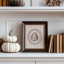 1pc Frameless Funky Ghost Vintage Halloween Rustic Wall Art Dorm Gift - Multi-color - View 3
