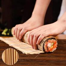 Bamboo Rice Tool Set, Sushi Making Kit, DIY Bamboo Sushi Rolling Mat Set For Home Use, Kimbap Making, Includes Utensils And Storage - View 5