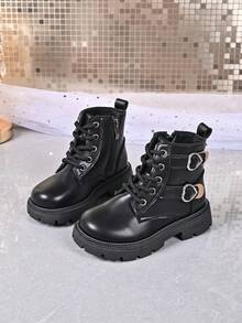 Kids Fashion New Boots, Comfortable Lining - Black - View 1