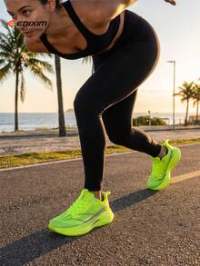 EDIXIM Women's Road Running Shoes 2026 Summer Breathable Mesh Sports Shoes Lightweight Running Shoes Shock Absorption Rebound Soft Sole Jump Rope Shoes - Fluorescent Green - View 7