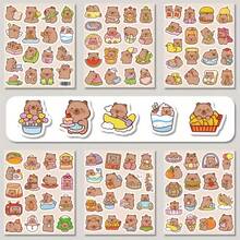 102pcs Capybara Stickers, Creative Capybara Animal Stickers For Luggage, Phone School Supplies - 102pcs - View 11