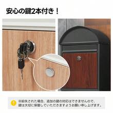 置き型 スタンド かご付きポスト鍵付き メ一ル便·A4対応 ポスト 北欧 一戸建て用 スタンドポスト メールボックス A4対応 新聞受け 高級 ホワイト+木目 - ホワイト + スチール1 - チェックする 5