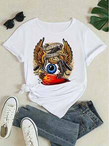 Women T-Shirts - 白色 - 查看 4