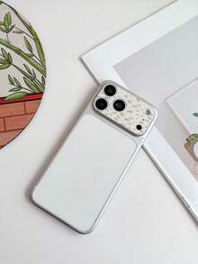 1pc Minimalist Fresh Green Leaf & Small Flower Cream Pattern Screen Protector For IPhone 18 Pro Max/18 Pro/17 Pro Max/17 Pro, Anti-Oil, Anti-Fall, Anti-Explosion, Bubble-Free, Auto-Adsorption, Easy Installation - Flower - View 4