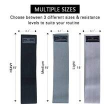 1pc Elastic Resistance Band, Fitness Pull Band, Gym Accessory, Sports Home Workout Resistance Band - Grey Tones - View 9