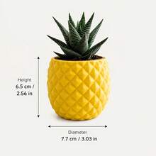 3D Printed Creative Pineapple Succulent Planter, Mini Succulent Cactus Pot, Plant Container, Summer Popular Tropical Style Desktop Decor, Creative Gift For Plant Lovers' Balcony And Windowsill - 1 - View 5
