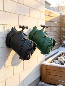 Outdoor Faucet Anti-Freeze Protection Cover; Winter Leather Faucet Cover, Outdoor Garden Faucet Insulation Sleeve, Thickened Cold-Resistant Anti-Freeze Protection Cover. Faucet Insulation - Outdoor Faucet Dedicated Anti-Freeze Protection Sleeve. - One Size Fits All - View 8