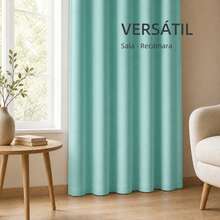 POLIGONO Curtains - Mint Green - View 2