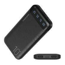 10000mAh Portable Power Bank With LED Digital Display, Slim USB-C Input & Output External Battery Charger, Lightweight Backup Battery Pack For Daily Travel And Multiple Devices - Black - View 2