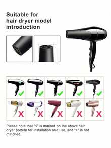3/2/1pc Hair Dryer Diffuser Attachment, Black Blow Dryer Diffuser Hood ,Curly Hair, Perming, Drying, Styling, Hair Salon Professional Hairdresser Salon Styling Tool, Multi-Model Compatible Hair Dryer Diffuser Nozzle Styling Tool, Home Or Salon Use - Multicolor - View 9