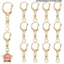 26pcs Multifunctional Alloy Keychain Spring Hooks With Open Connection Rings, Suitable For Creative DIY Keychains, Key Chains, Backpack/Handbag Charms, Key Storage, Jewelry Making DIY, Anniversary/Holiday Gifts (4 Colors Available) - 8C Buckle + Small Circle - View 11