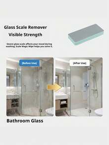 Glass Scale Magic Scrubber And Cleaning Brushes, Home Bathroom Mirror Shower Room Tile Strong Scale Removal Stain Removal Artifact Multi-Functional Window Glass Cleaning Tool - One Size Fits All - View 7