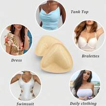 Elegant Reusable Foam Breast Pads - Soft Shaping Pads, Suitable For Bikini Tops And Beachwear, Beach Essentials, Beach Accessories, Pool Floats - A - View 9