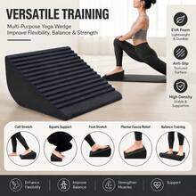 EVA Yoga Stretching Wedge Board Non-Slip EVA Yoga Fitness Slant Board Portable Calf Stretching Wedge For Ankle Flexibility Squat Support Fitness And Home Balance Training - Multicolor - View 8