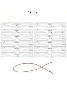 Clip-On Eyebrow Shaping Positioning Card, Multiple Arc Templates Available, With Precise Scale Ruler, Assists Quick Symmetrical Eyebrow Contour Definition, Universal Auxiliary Tool For Beginners In Eyebrow Drawing And Tattooing - Multicolor - View 9