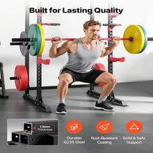 Power Rack Adjustable Height Multifunctional Power Cage Power Rack - A - View 6