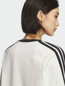 Adidas Women's DANCE LS TEE2 Long Sleeve Knit Collarless T-Shirt TKG3859 - White - View 5