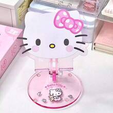 SANRIO 新款 Hello Kitty 慵懶風多功能 DIY 可調節手機桌上支架，適合觀看電視節目，完美的生日與聖誕禮物（僅適用於手機支架） - A - 查看 4