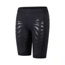 Adidas Spring/Summer Running Tight Sports Shorts, High Waist Comfortable Fitness Training Women Shorts IK9712 - Black - View 1