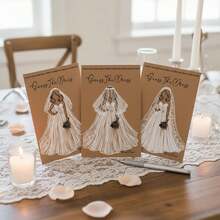 40/20pcs Bridal Dress Guessing Wedding Game Set,Wedding Party Games,DIY Bridal Shower Game Supplies, " The Wedding Dress" Wedding Party Game For Guest Participation,Wedding Decoration,Bridesmaid Proposal Gift,Fun Wedding Decor,Party Creative Supplies - Multicolor - View 9