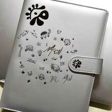 COR/TIS Peripheral Vintage Silver Leather A5 Card Album Detachable Student 3-Inch Idol Photo Card Storage Commemorative Display Photo Album - Multicolor - View 7