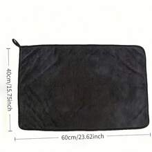 Dark Gray Car Microfiber Towel, Extra Large Super Absorbent Car Wash Cloth, Efficient Cleaning Wiping Cloth - A - View 3