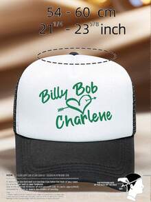 1 Pc Men's "BILLY BOB CHARLENE" Printing Hats For Men Adjustable Hats, UV Protection Sun Hat, Ideal For Hiking, Mountaineering, Travel - Multicolor - View 9