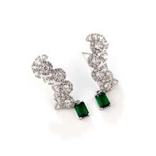4 piezas/1 set Conjunto de joyería de moda para mujer, aretes, collar, pulsera, anillo, combinación de joyería, diseño único con incrustaciones de circonita, adecuado para uso en vacaciones | fiestas | banquetes, regalo - Conjunto de joyas - Ver 10