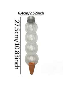 New 2pcs/Set Large Capacity Automatic Watering Device, Transparent Self-Absorbing Water Ball With Clay Spike, Slow Release Drip Irrigation Plug For Potted Plants, Home Gardening Hands-Free Watering Tool - Multicolor - View 10