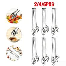 2/4/6pcs Stainless Steel Sugar Tongs 15cm Food Clips Gold/Silver Easy To Clean Durable Dessert Candy Ice Cube Tongs Multi-Functional Tableware Suitable For Restaurant Wedding Cafe Tea Party Buffet Home Kitchen Daily Use - Gold - View 8